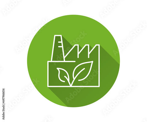 Clean technology flat icon with long shadow for graphic and web design.