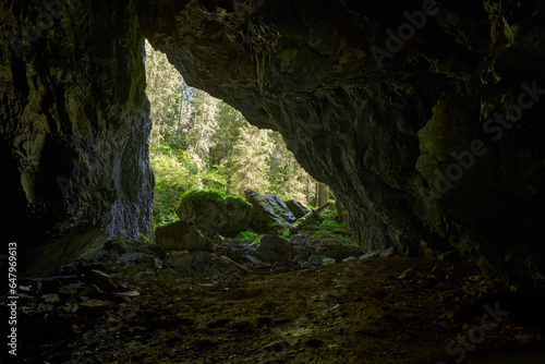 Cave in the limeston mountains