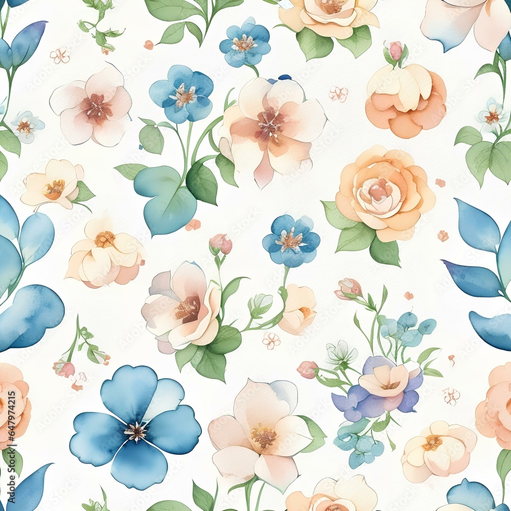 seamless background with flowers seamless background with flowers