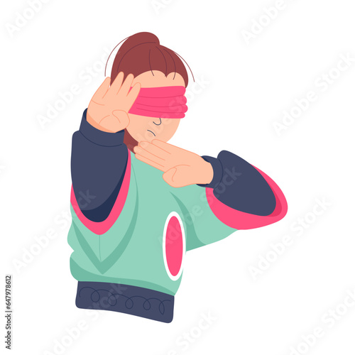 Blindfold Person 