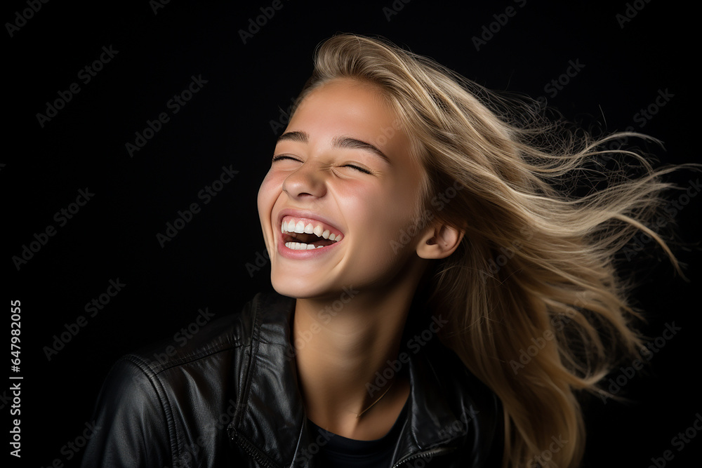 Studio portrait of beautiful teenage girl on different colours background Studio portrait of beautiful teenage girl on different colours background