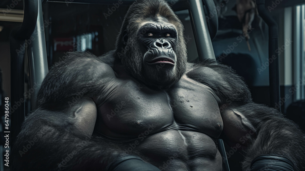 GORILLA AT THE GYM GORILLA AT THE GYM