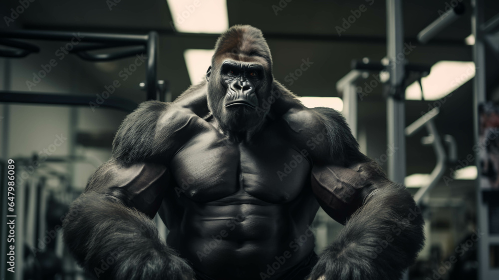 GORILLA AT THE GYM