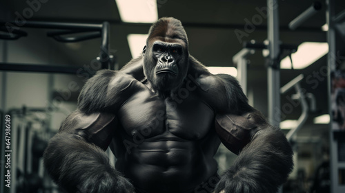 GORILLA AT THE GYM