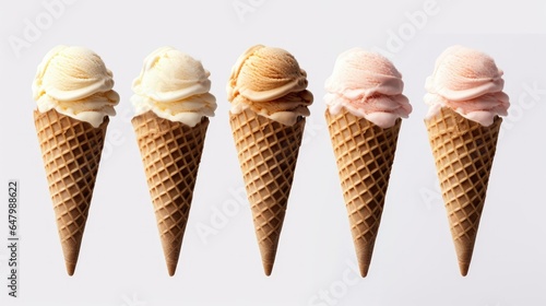 chocolate ice cream, strawberry ice cream and vanilla icecream