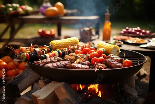 barbecue on the grill