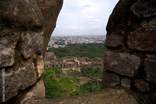 фотография The Golconda Fort, a land mark in Hyderabad, view from the top