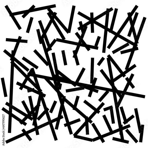 Many sticks or lines