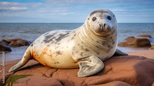 Grey seal in the wild