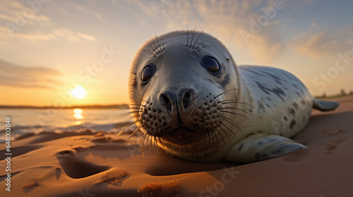 Grey seal in the wild