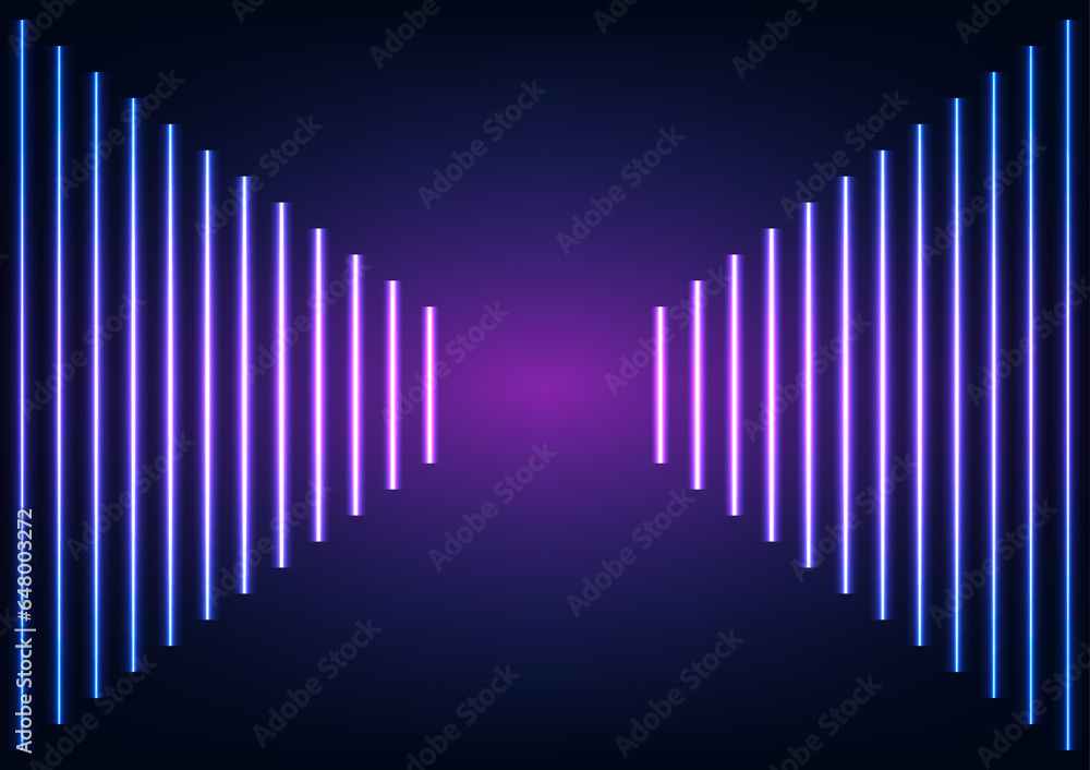 Digital technology neon light line modern style laser perspective background Digital technology neon light line modern style laser perspective background