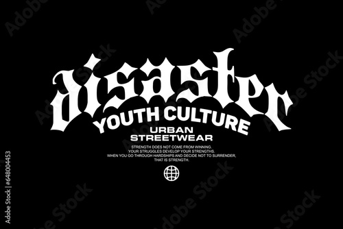 Modern graphic tee streetwear template design