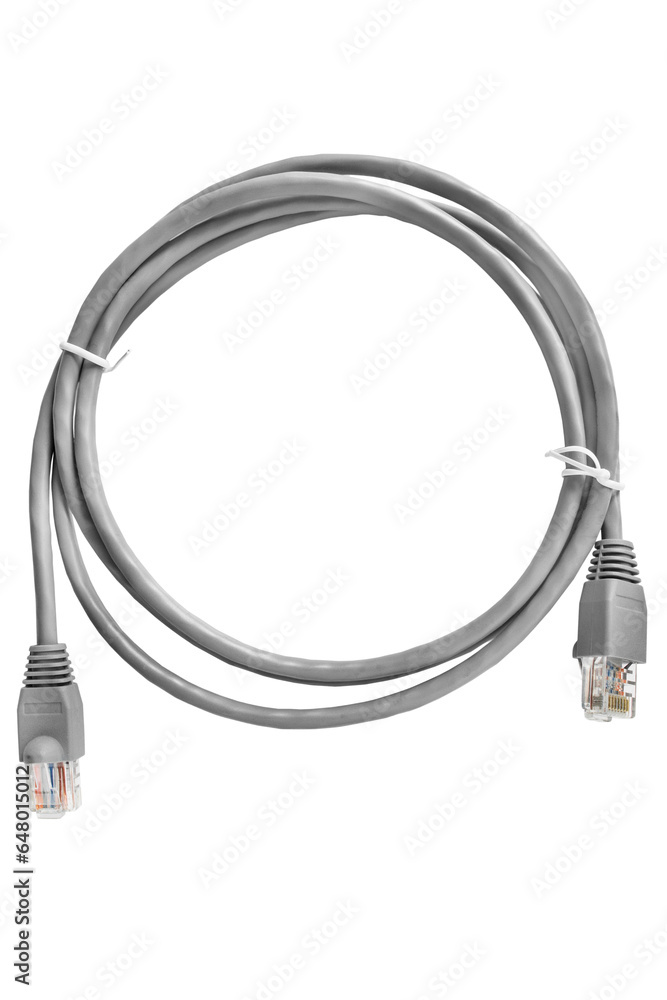 Fototapeta premium RJ45 cable isolated