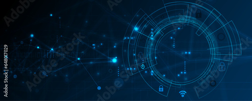 Technology abstract futuristic background for internet business. Big data concept.