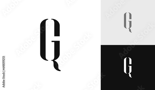 Letter QG initial monogram logo design