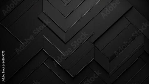 Abstract black triangle background, grunge texture.