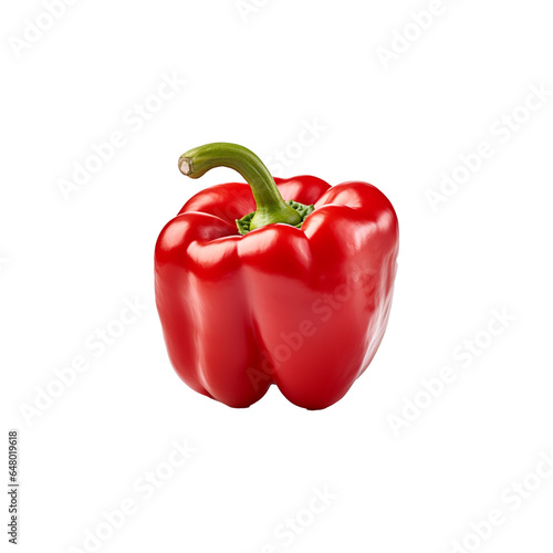 Red  pepper isolated on white PNG transparent background