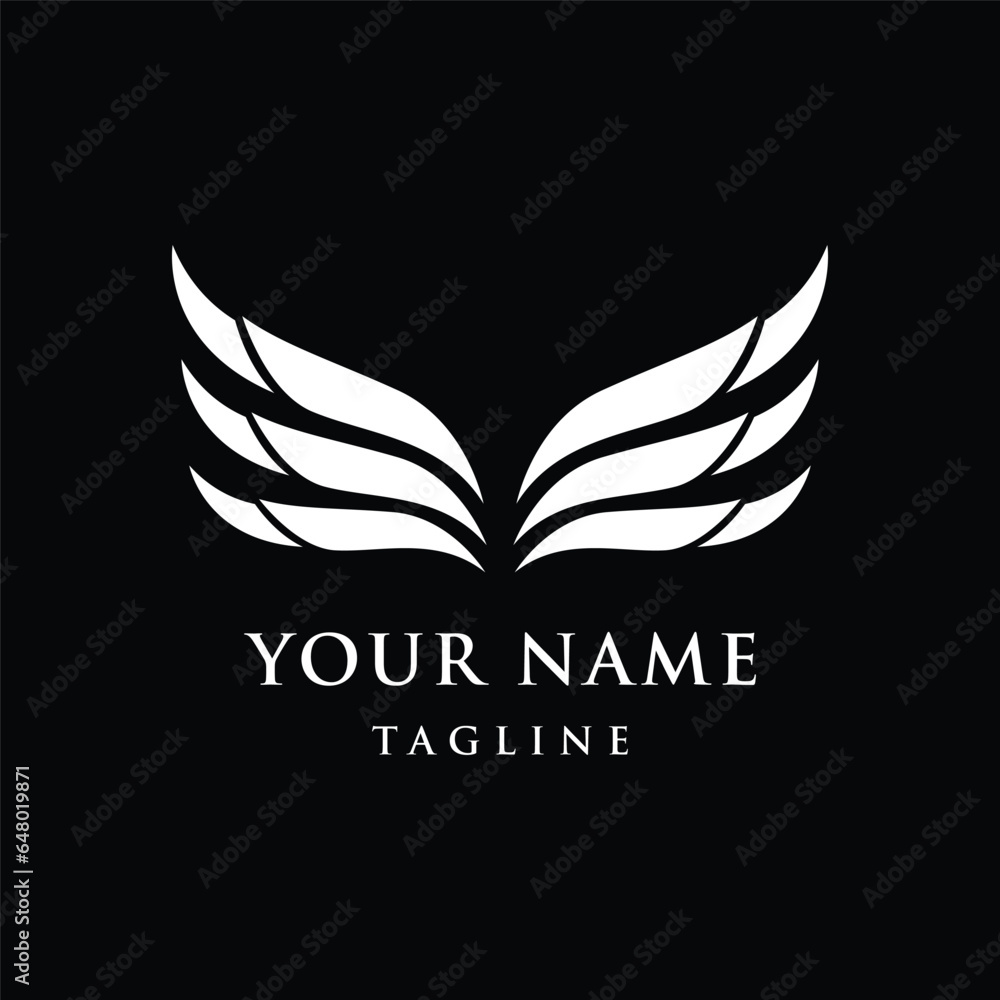 Unique and creative wing element logo template design. Logo for business, freedom and symbols. Unique and creative wing element logo template design. Logo for business, freedom and symbols.