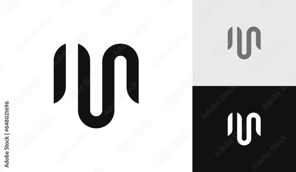 Letter MS initial monogram logo design Letter MS initial monogram logo design