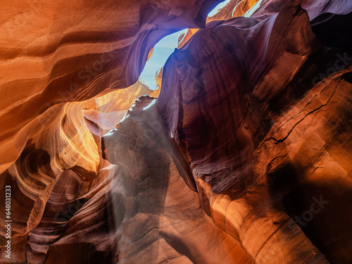Antelope Canyon in the middle of the desert in Arizona, USA