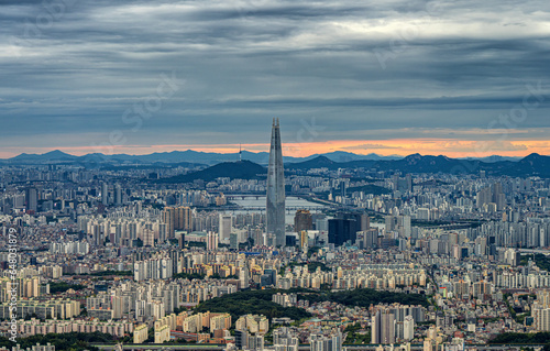 view of the city, Seoul South Korea.