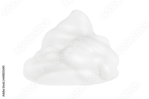 A pile of cream isolated on a transparent background.
