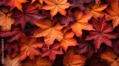 Maple leaf background, AI generated Image