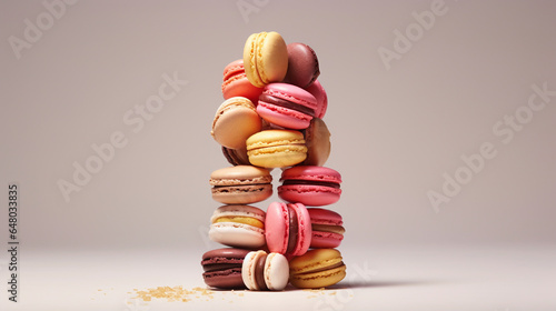 Macaroon isolated on white background photo