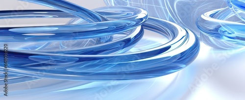 blue abstract swirled pattern background, in the style of contemporary glass photo