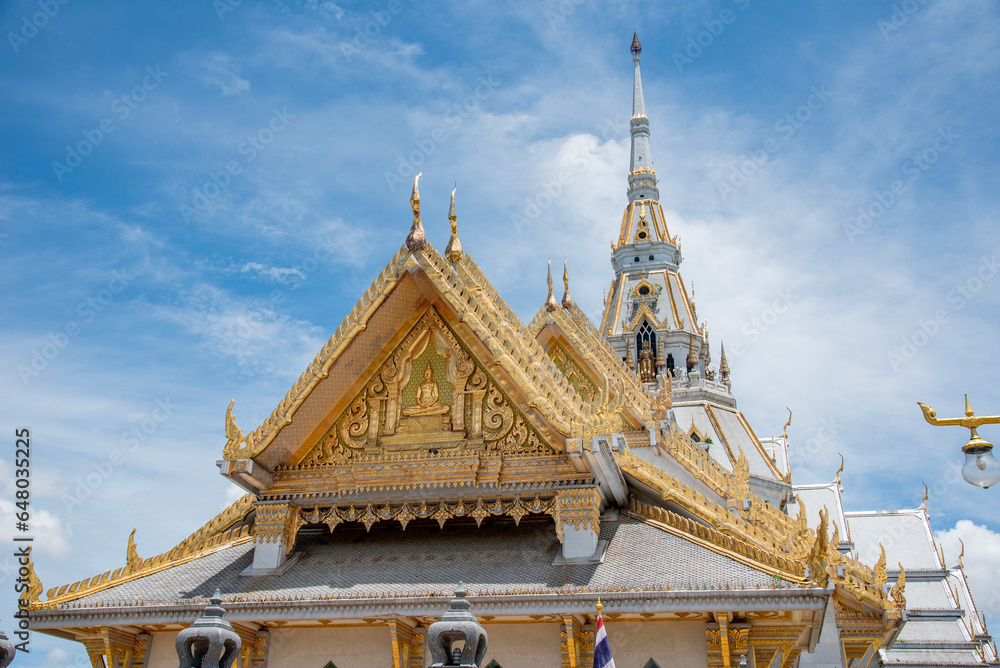 Wat Sothonwararam is the most famous landmark in Chachoengsao, Thailand