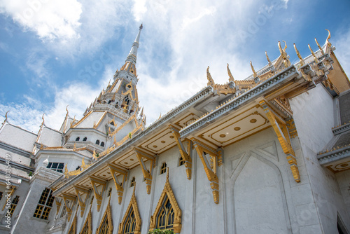 Wat Sothonwararam is the most famous landmark in Chachoengsao, Thailand photo