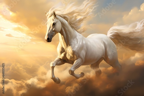 Himmelsst  rmer  Pegasus   ber den Wolken