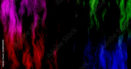 background with rainbow smoke broken into two parts