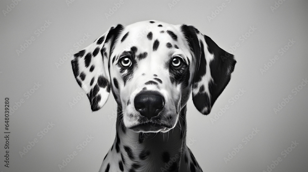 araffe with spots on it's face and a black nose Generative AI