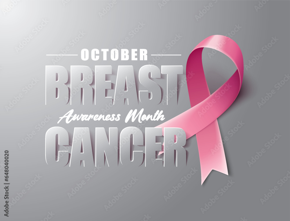 Posters for breast cancer awareness month in october. Realistic pink ribbon symbol. Medical Design. Vector illustration. Posters for breast cancer awareness month in october. Realistic pink ribbon symbol. Medical Design. Vector illustration.