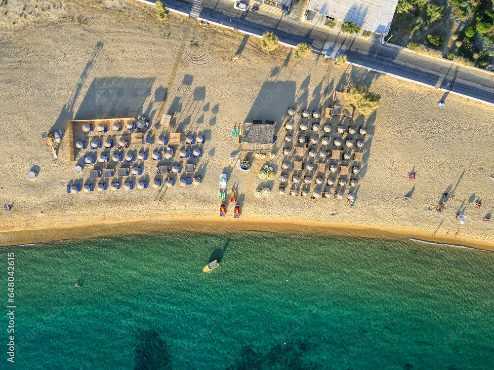 The beach of Ios in Greece