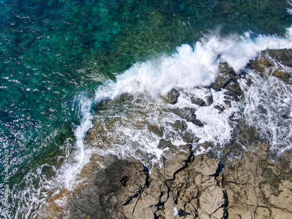 Obraz premium The coasts of Ios in Greece