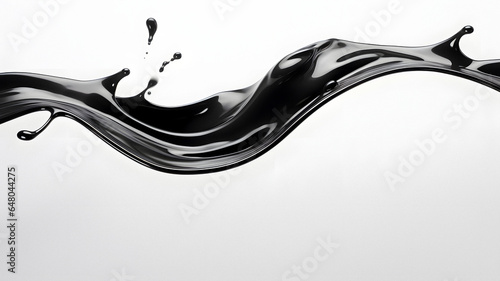 a close up of a liquid wave with a drop of water Generative AI