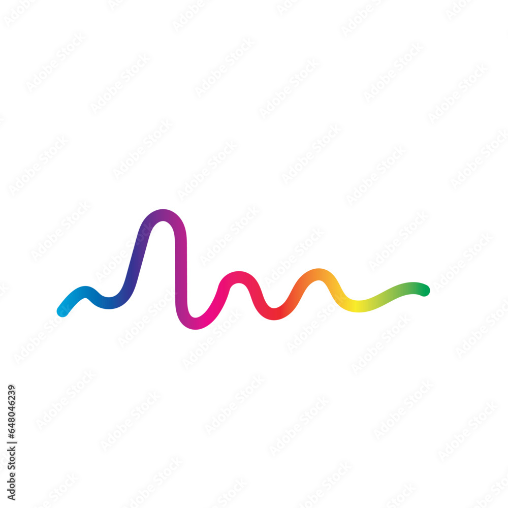 Sound waves logo vector illustration Sound waves logo vector illustration