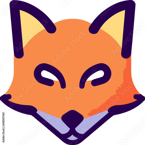 fox illustrations animal fox color