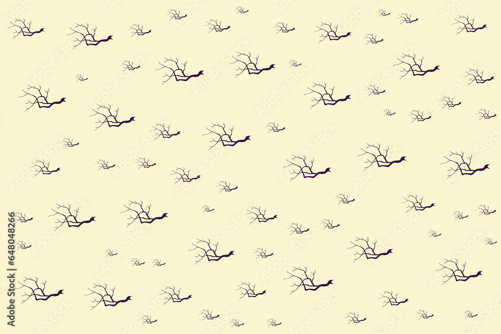 Fototapeta premium Hand drawn flat Halloween pattern design