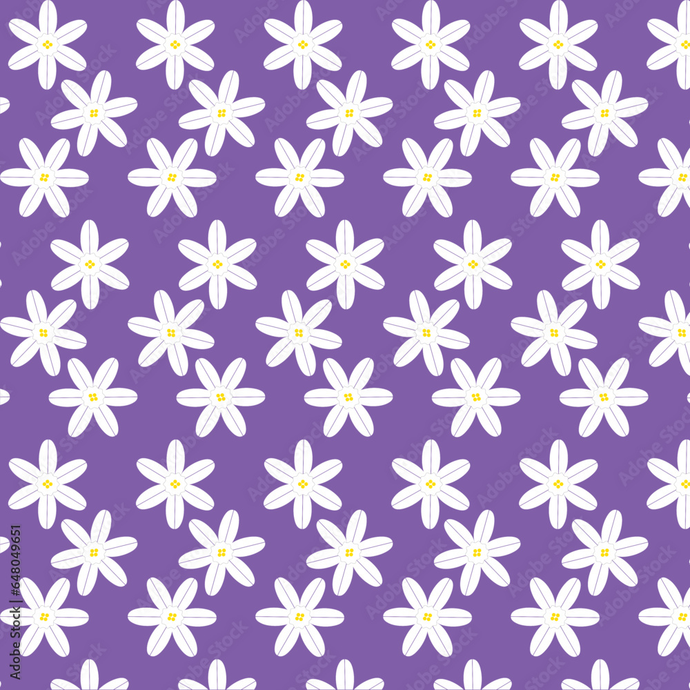 Seamless daffodil flower pattern. Seamless daffodil flower pattern.
