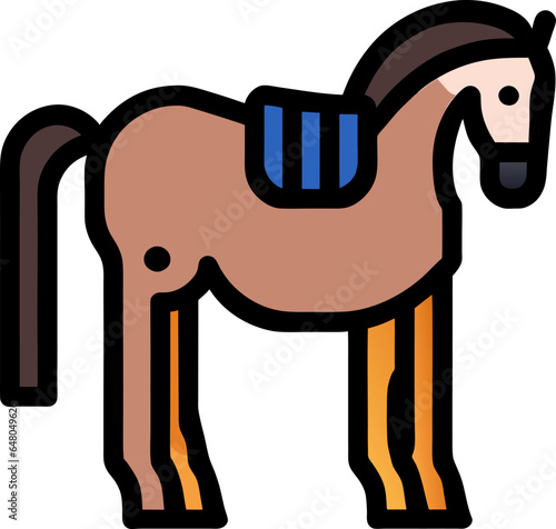 horse illustrations animal horse color