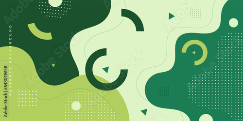 Modern abstract pattern geometric background. green wave gradient pattern. Simple shapes with trendy elemets. Eps10 vector.