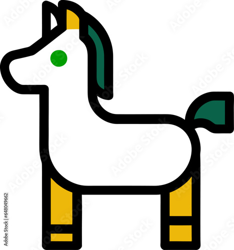 horse illustrations animal horse color