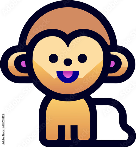 monkey illustrations animal monkey color