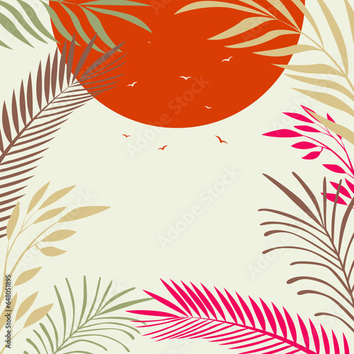 Wallpaper Mural artistic foliage background abstract design suitable for room decoration Torontodigital.ca