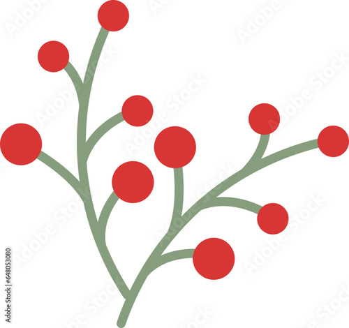 Christmas cute berries element