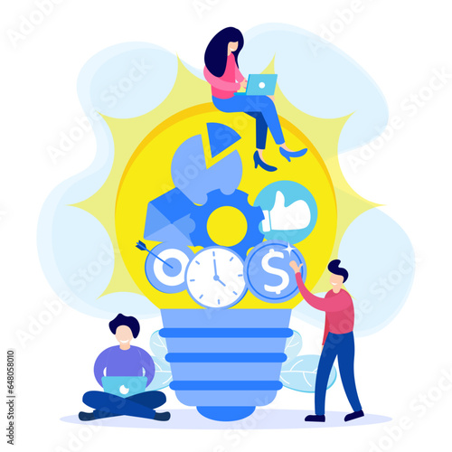 Illustration vector graphic cartoon character of law and justice