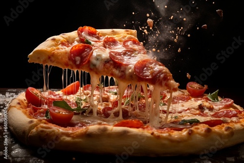 Delicious hot pizza
